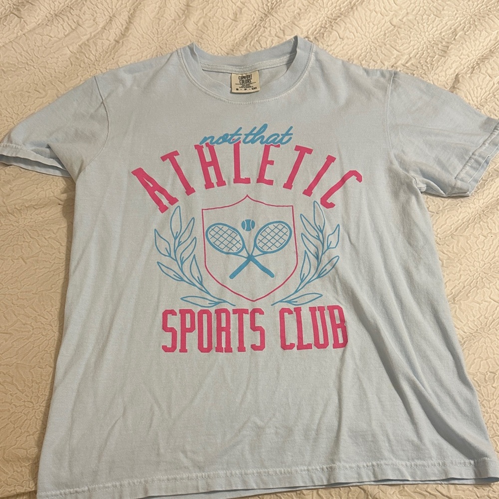 Comfort Colors Sky Blue Tee. Wore once like new